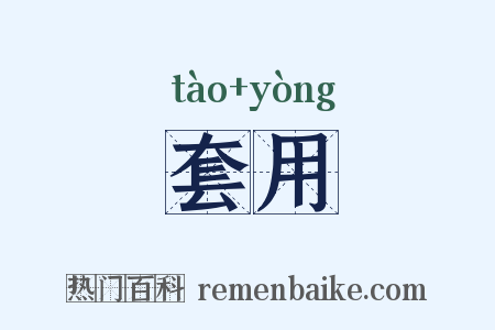 套用是什么意思的图片